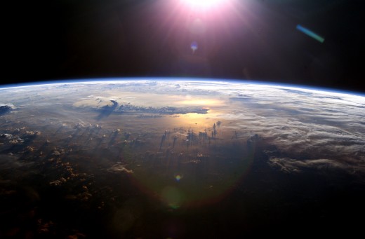 A Photograph of the Earth from Space.