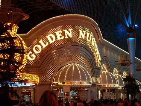 las vegas downtown at night