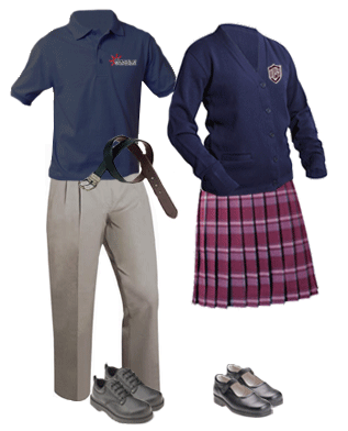 One example of a school uniform.