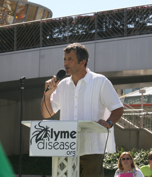 Author, patient, and activist Jordan Fisher Smith inspiring patients and working for change at a 2013 rally in San Francisco.