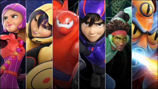 Disney's latest animated heroes, Big Hero 6