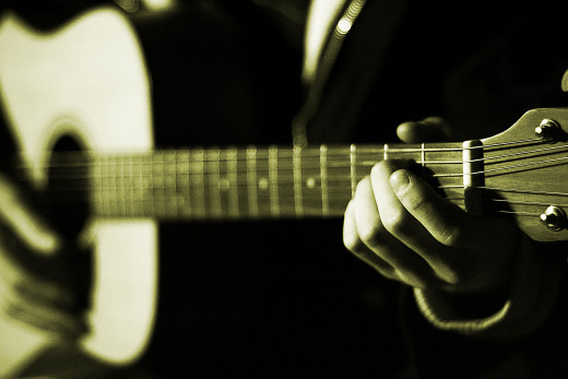 Guitar, voice and "your little helper" Evernote.
