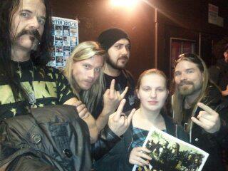 This is me and most of the band. I was so star struck I couldn't do anything.