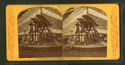 The Corliss Engine as seen at the International Exhibition of Arts, Manufactures and Products of the Soil and Mine of 1876