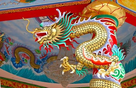 Dragons are a common feature on Chinese artwork