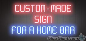 Custom design a sign just for your home bar. 