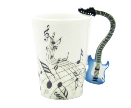 Electric Guitar Music Notes Holds Tea Coffee Milk Ceramic Mug 10.58oz Best Gift