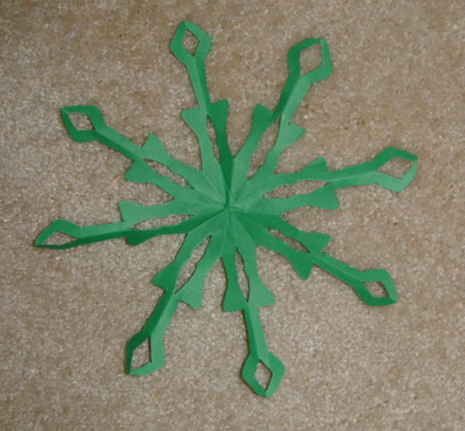 Green spindly thin design