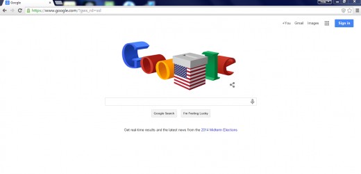 Google is always changing the Logo on the page, this was for Election Day 2014