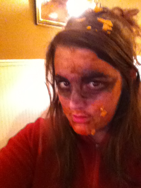 A commercial for a certain food company.  Yes, I'm a zombie. Did you say there's something on my face?