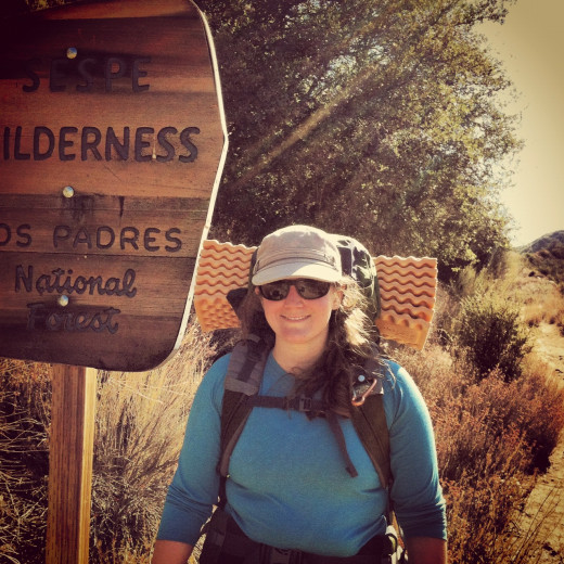 My favorite activity--backpacking. 