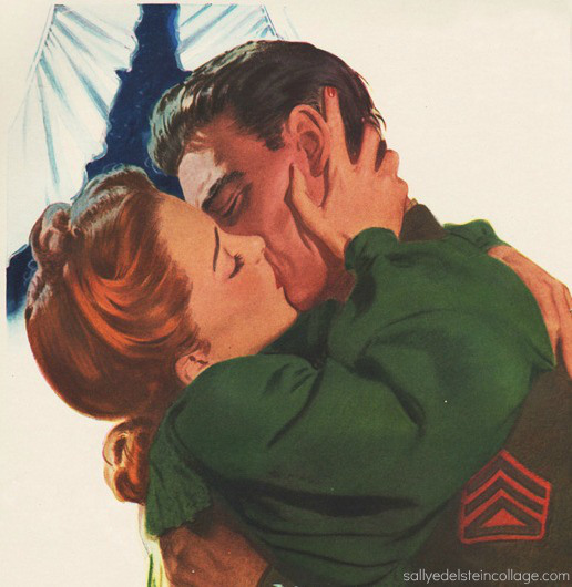 A soldiers kiss