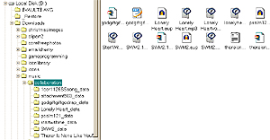 Example of Folder/tree view of your hard drive