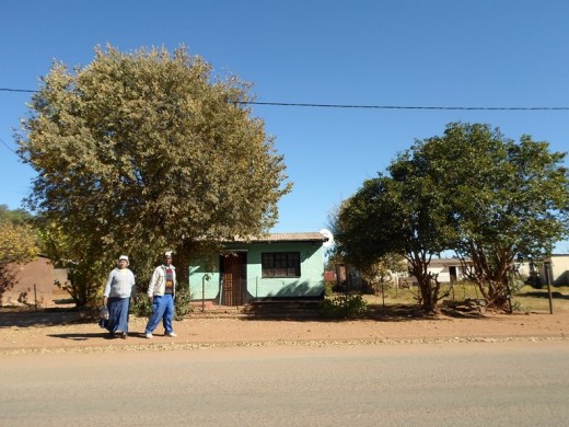 A house in the township. Jouberton, Klerksdorp (Read more about townships at http://en.wikipedia.org/wiki/Township_(South_Africa)