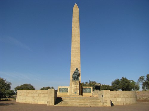 National Women's Monument, Bloemfontein, commemorating the death of some 27,000 Boer (Afrikaans) women and children in British concentration camps during Anglo-Boer War II (1899-1902) 