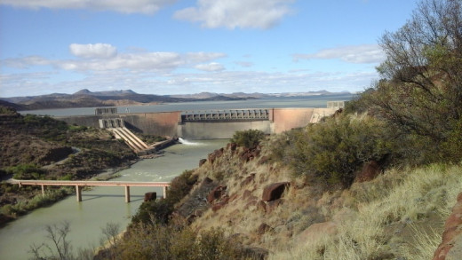 Gariep Dam. Orange Free State, South Africa 