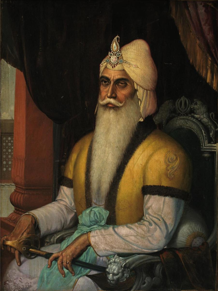 Sotheby's To Mzayede Sardar Sobha Singh New York'ta Maharajah Ranjit Singh'in Resmi