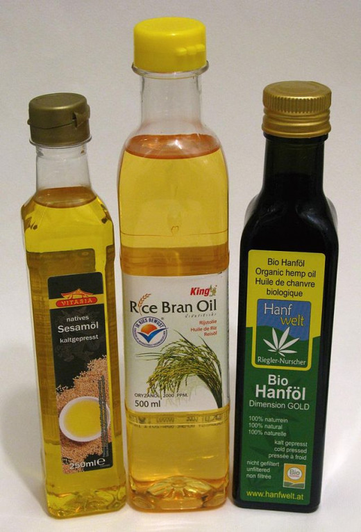 Sesame, rice bran and hemp oils are all examples of plant based oils that can be used in cooking. 