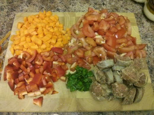 Does this look healthy or what? So colourful!