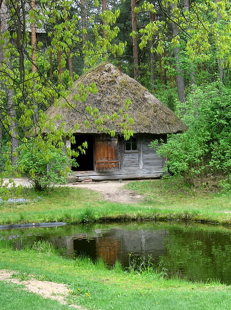 Bath House in Latvia where rituats honoring Laima took place - considered to be a variation of Māra