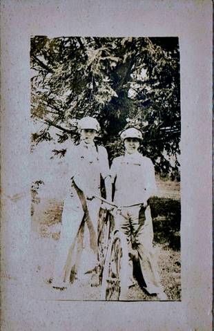 My uncle, on the left, came back from the war half a man.