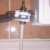 Padded pipe grips securely holding fitting still. Padded pipe grips securely holding fitting still.