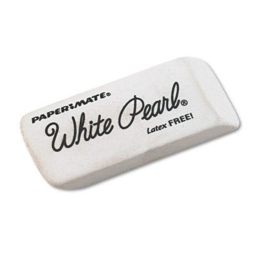 White Pearl... A Cheap yet decent choice for white erasers.