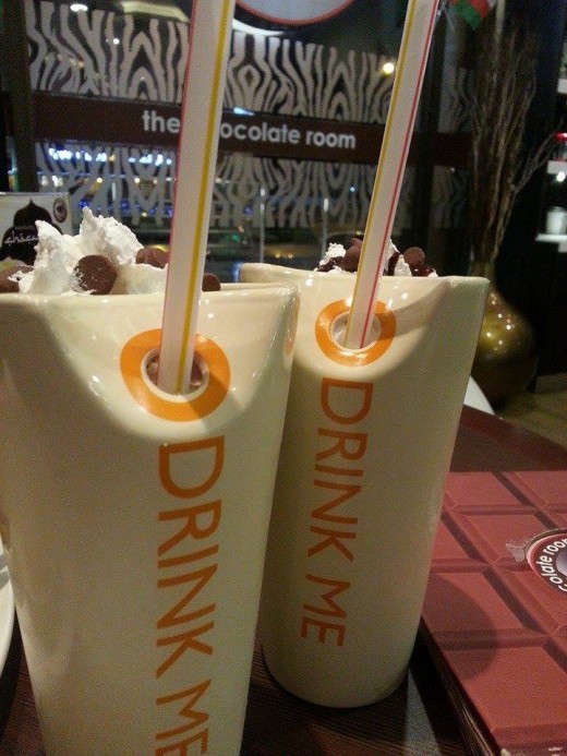 Drinks in those cool glasses
