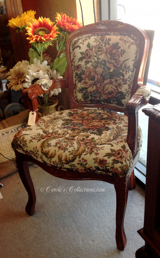 French provincial side chair