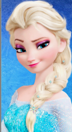no girls princess complete without Elsa's blonde braid. 