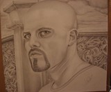 Self-Portrait drawn in Minnesota Correctional Facility - Rush City.