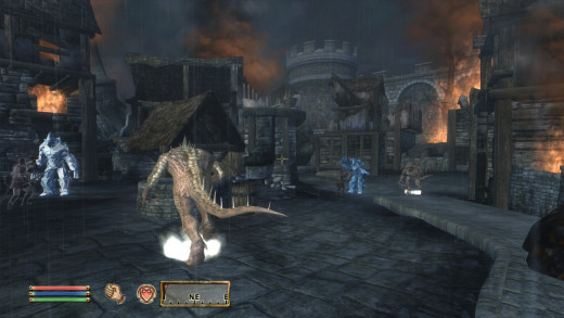 The Battle of Kvatch is one of the stronger points in Oblivion.
