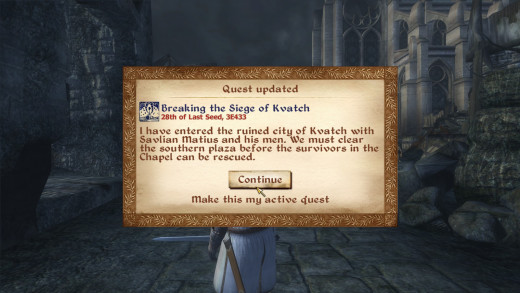 Popups like these were an irritating and frequent part of Oblivion.