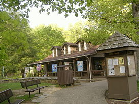 In the above photo is the Visitors Center at Carter Caves State Park. If you're in the area in the summer months be sure to visit the park. 
