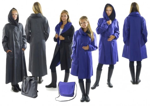 Mycra Pac Donatella Travel Raincoat in Long and Tea Length.