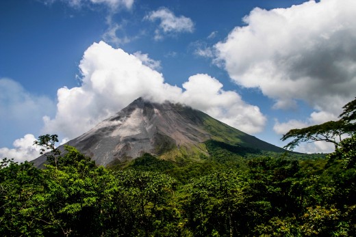 Arenal Volcano, Costa Rica. Oct 15, 2009.
