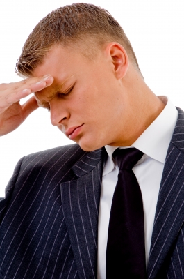 Business Man with Stress