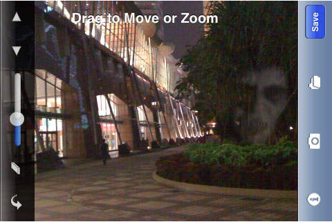 Ghost Camera Pro screen shot. Available via iTunes.