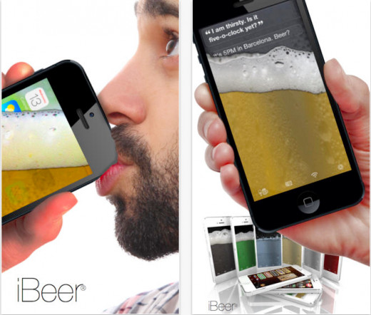 iBeer screen shots. Available via iTunes.