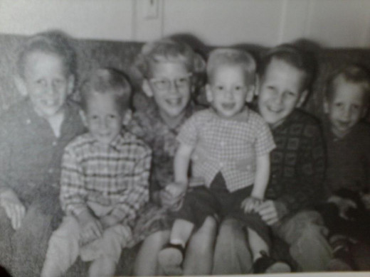 I'm the little one on the far right!