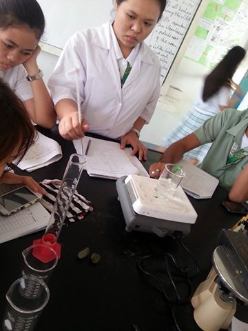 Measurement is used in the laboratory to take the temperature of a given substance.
