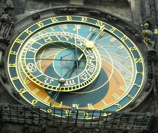 The Astronomical Clock in Prague, CZ Rep.