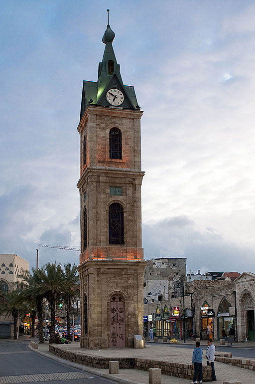 The Jaffa Clock Tower, 30 minutes before sunset.