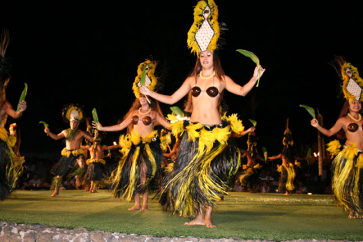The type of music played set the mood for the Hawaiian Luau, experiencing excitement, and joy.