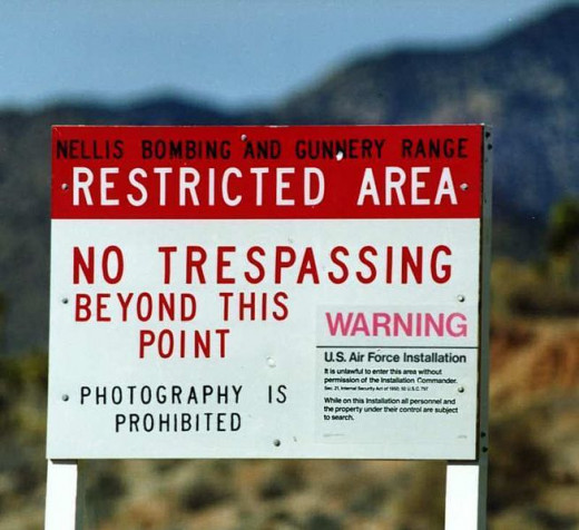 Area 51 and other supposed UFO sites are heavily guarded locations.