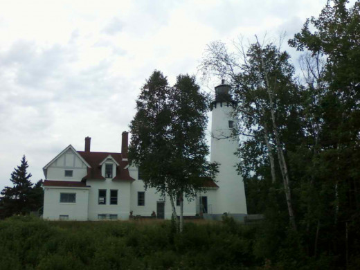 Iroquois Point Lighthouse. Nearly all Lake Superior lighthouses have been automated and no longer have keepers.  They require service twice a year.