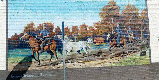 McGregor McDougle is featured on a mural in Ligonier