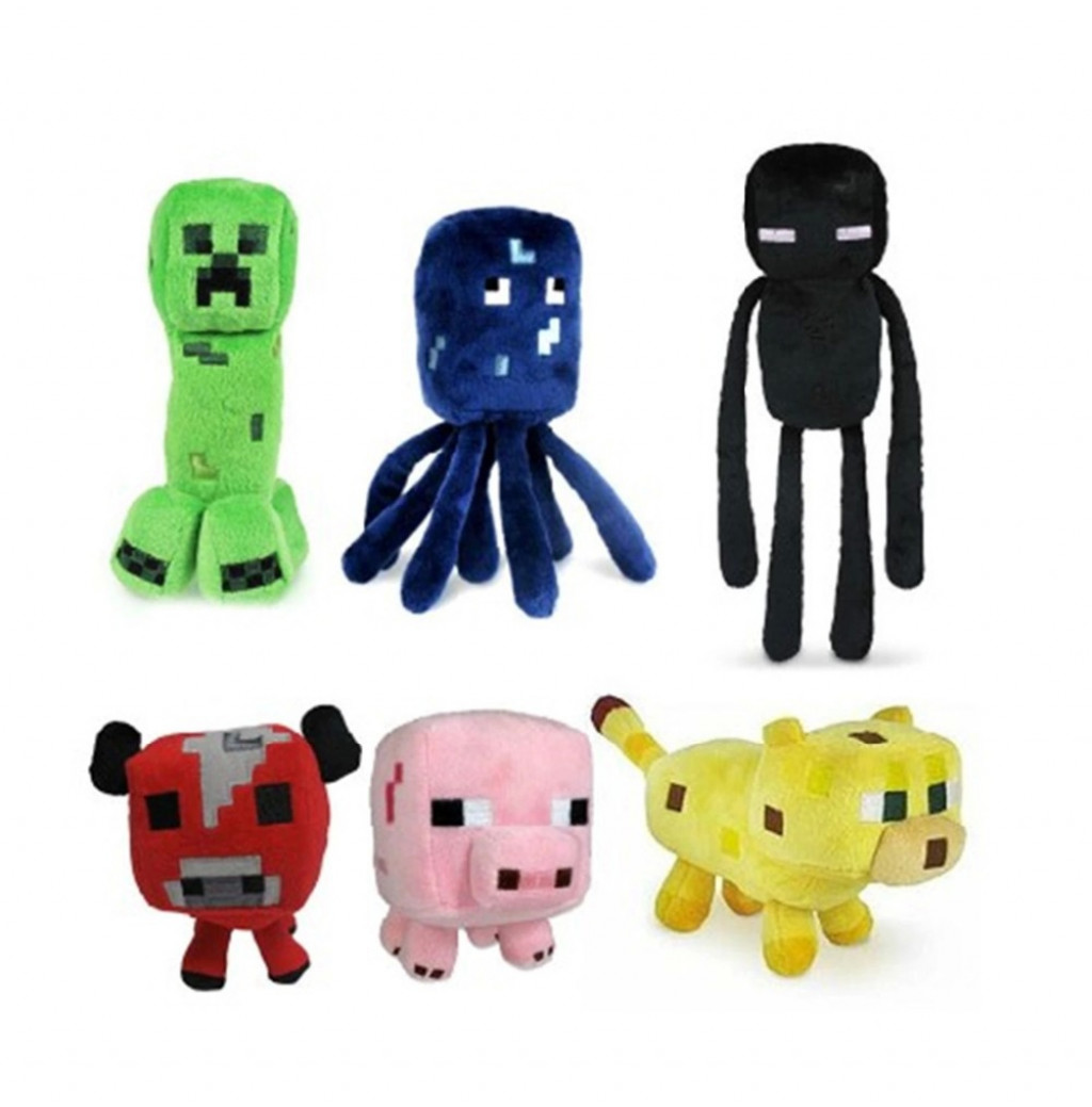 minecraft plush toy set