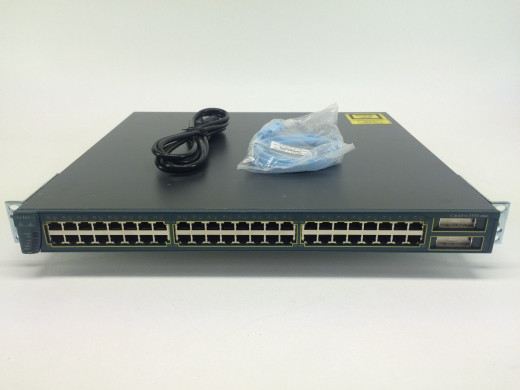 It is nice to obtain another roll-over cable for your console needs.  You can see the rack-mounting brackets on the sides of this. 
