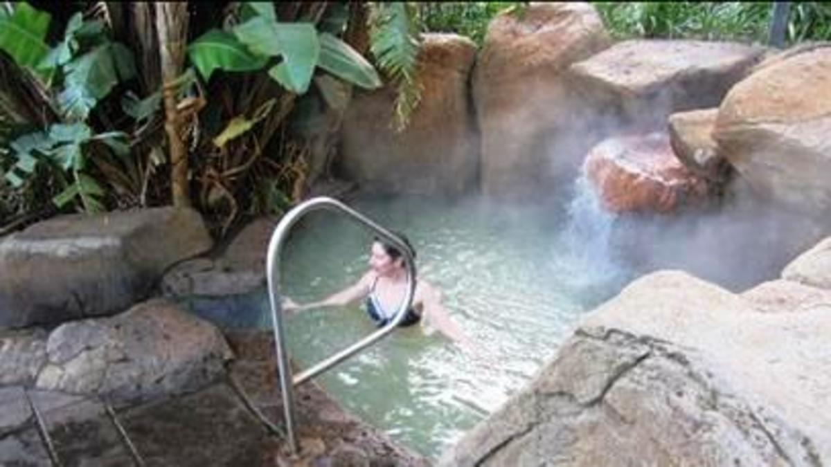 Very hot pool at Caledon Spa, Western Cape, South Africa 